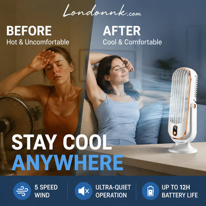 Portable Desktop Air Conditioner Fan with 5 Wind Speed