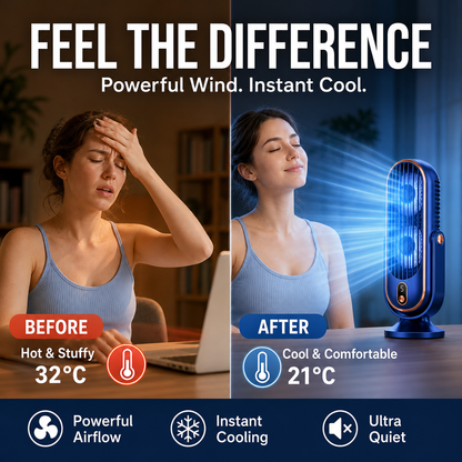 Portable Desktop Air Conditioner Fan with 5 Wind Speed